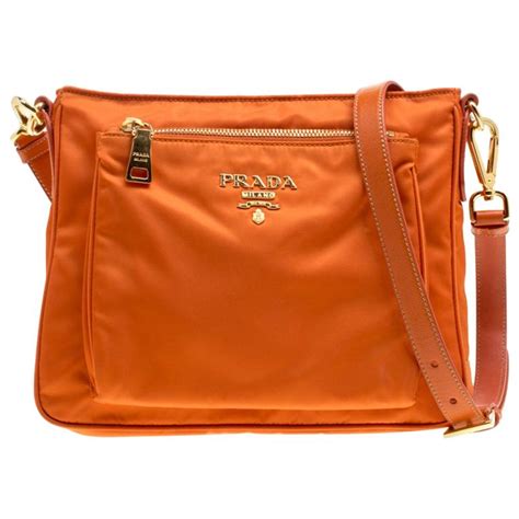 orange prada bag nylon|Prada black purse.